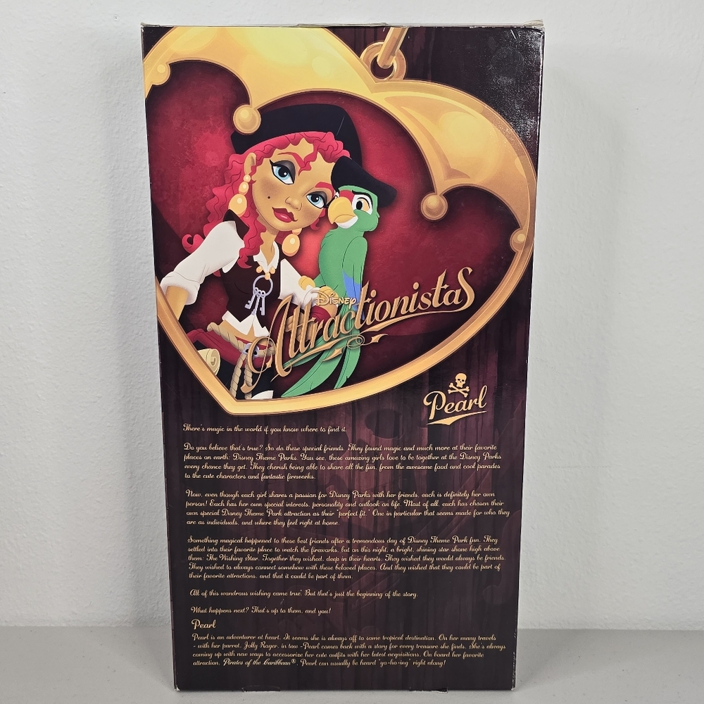 Disney Doll Pirates Of Caribbean Collectable Pearl Attractionistas 12" Authentic - Picture 6 of 15